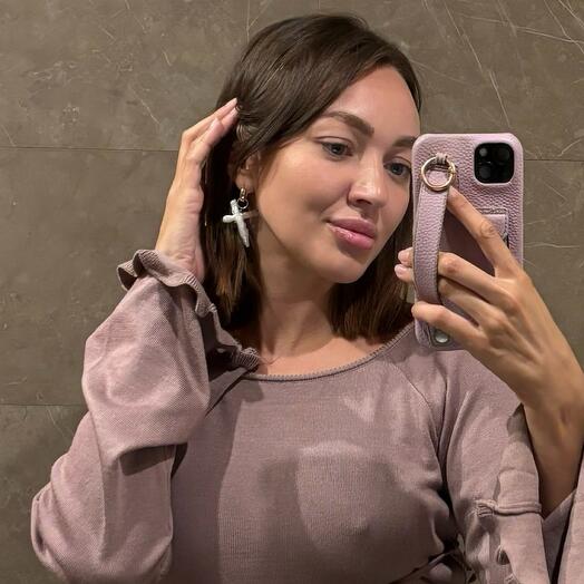 Серьги с барочными жемчужными крестами