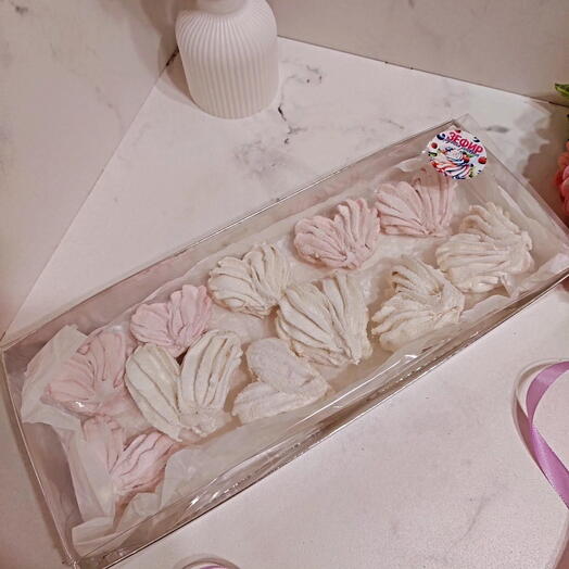 Зефир в коробке / сердечки / в подарок маме, коллеге, сестре, бабушке