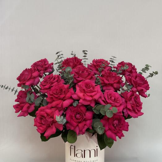 Французкие розы в коробке