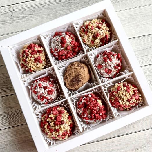 Трюфели из темного шоколада 9 шт