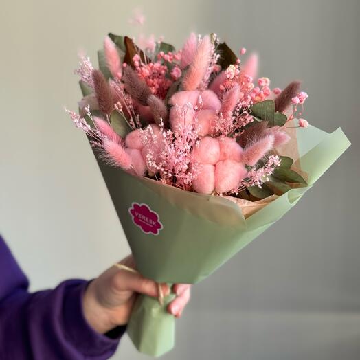 Букет из сухоцветов «Зефир»