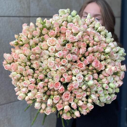 35 кустовых роз ЭКО-ФРЕНДЛИ