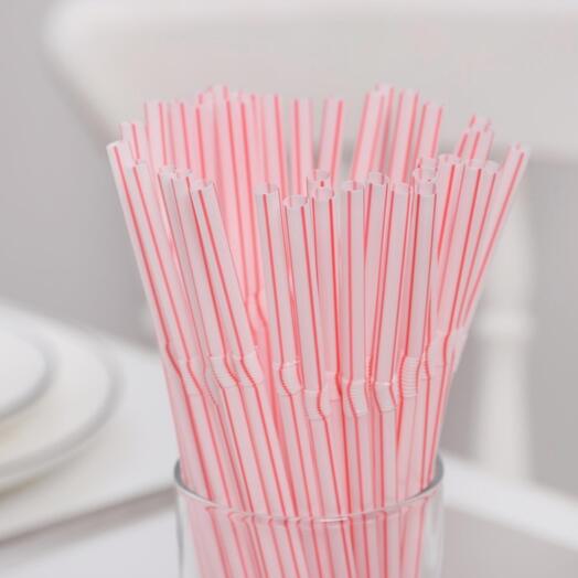 Трубочки для напитков, 21см, микс