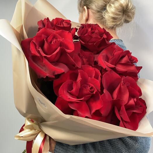 Букет из бархатных французских роз2