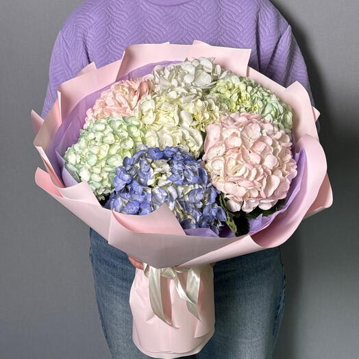 Букет из гортензий 7шт