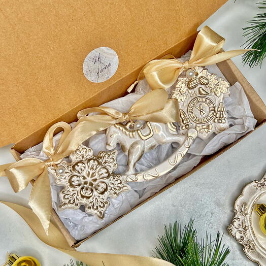 Подарочный набор новогодний елочных игрушек