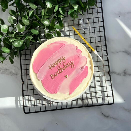 Бенто-торт "Happy Birthday" / "С днём рождения". Не требует разморозки