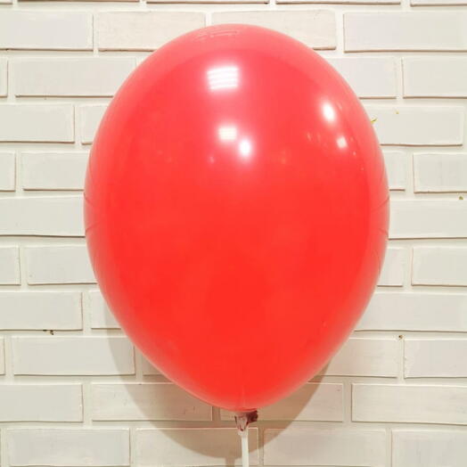 Шар красный пастель