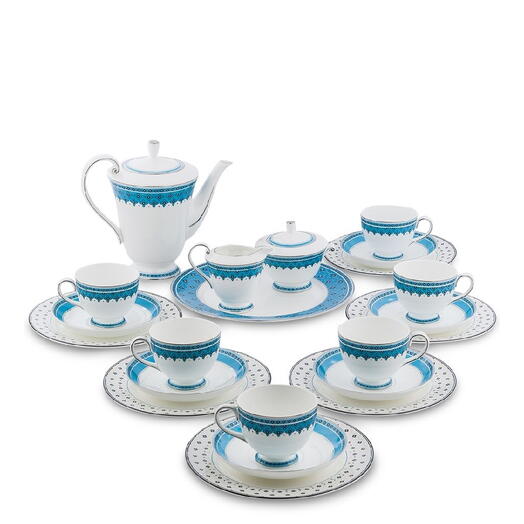 Чайный сервиз 22 предмета на 6 персон "Византия" (Band-E-Rumi Pavone/ Банд-Е-Руми Павон)