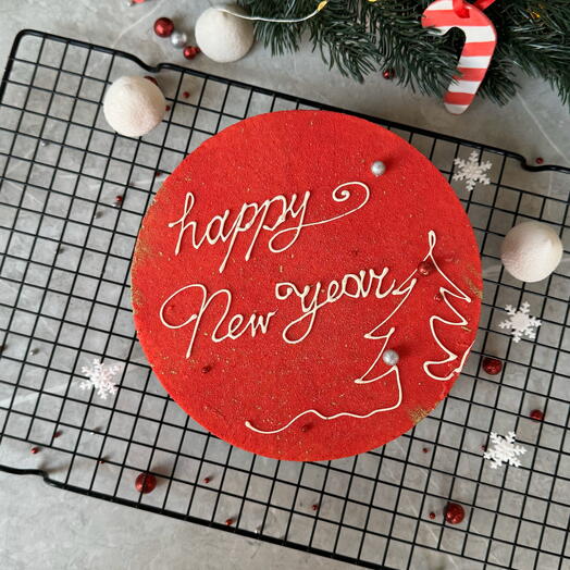 New Year Christmas Tree Mousse Cake