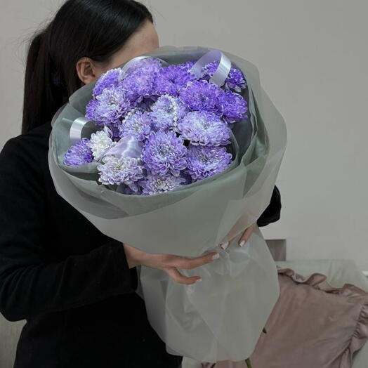 Моно букет из хризантем