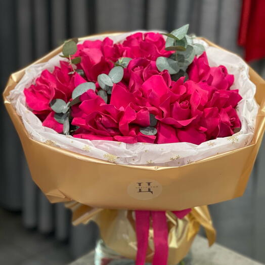 Французские розы с эвкалиптом🌸