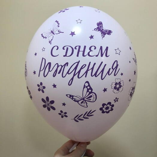 Шар с гелием и клеем в ассортименте