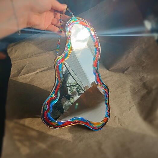 Зеркало с ярким контуром настенное декоративное