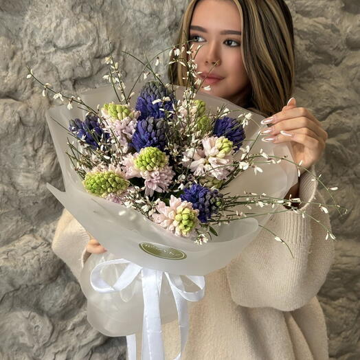 Монобукет Hyacinth   Genista