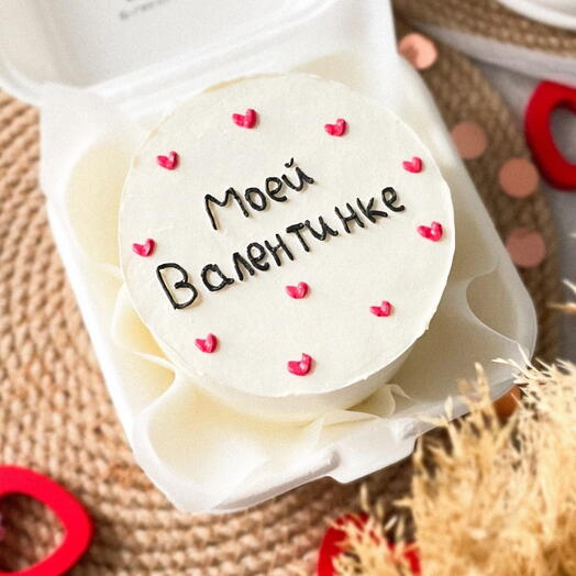 Бенто торт моей валентинке, на 14 февраля