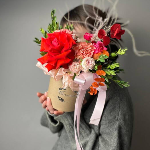 Композиция с розой Nina