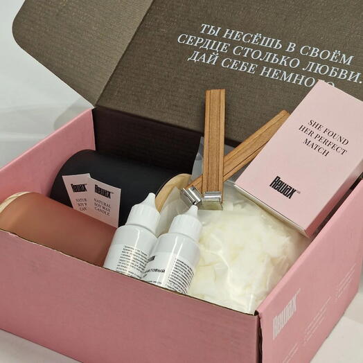 Набор для изготовления 2х ароматических свечей объёмом 250 мл