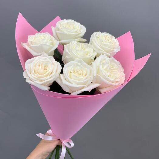 Букет из белых роз