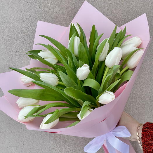 Букет «Белые тюльпаны»