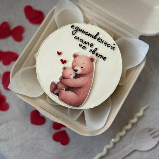 Бенто торт единственной маме на свете на 8 марта день матери подарок маме