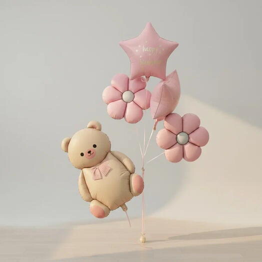 Шары Мишка на День рождения🎀🧸
