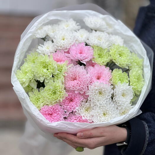 Букет из кустовых хризантем Sweetness