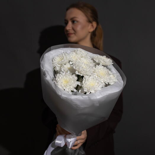 Букет белая хризантема