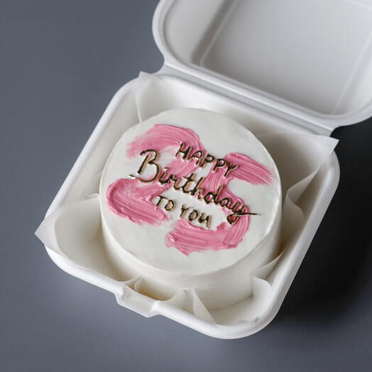 Бенто-торт Happy birthday с цифрой