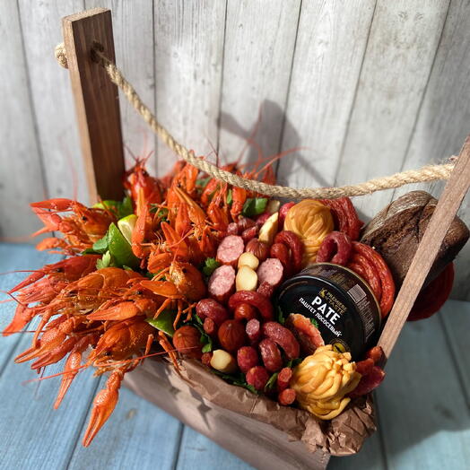 Ящик " На любой вкус" подарок на день рождения,юбилей, день отца , 23 февраля