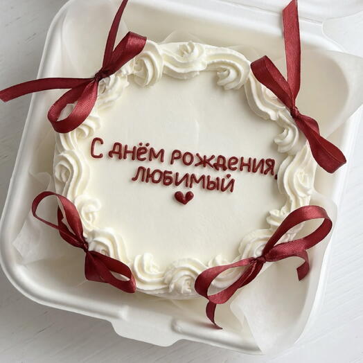 Бенто торт с бантами