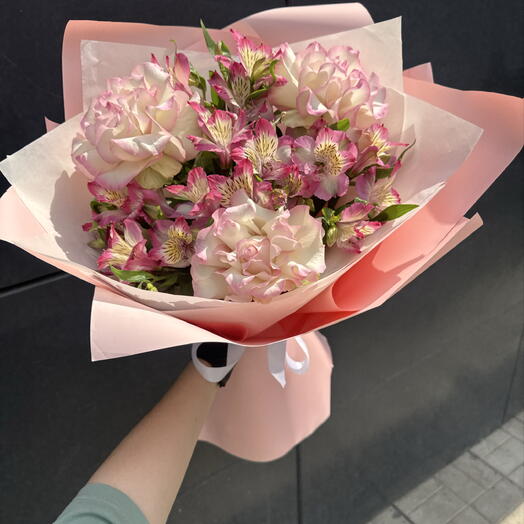 Авторский букет «💖Розовое облачко💖»/цветы в Уфе/доставка цветов в Уфе