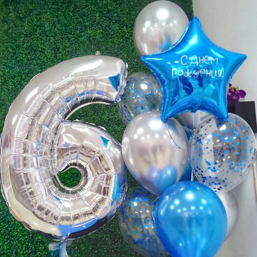 Шары для мальчика на 6 лет на день рождения
