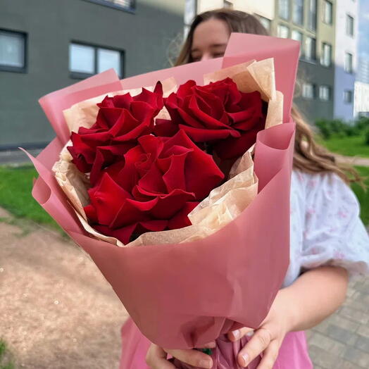 Букет из Французской Розы 3шт