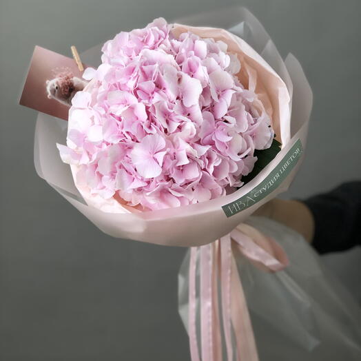 Розовая гортензия нежный букет 🌸