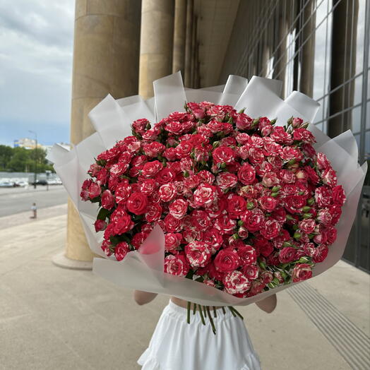 Яркой букет кустовых роз В самое сердце 💓