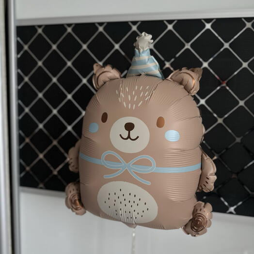 Воздушный шар Мишка в голубом колпачке🐻