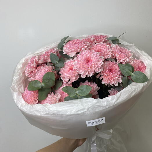 Яркий букет 🎀 BLOOM ROOM 🌸 хризантема и эвкалипт