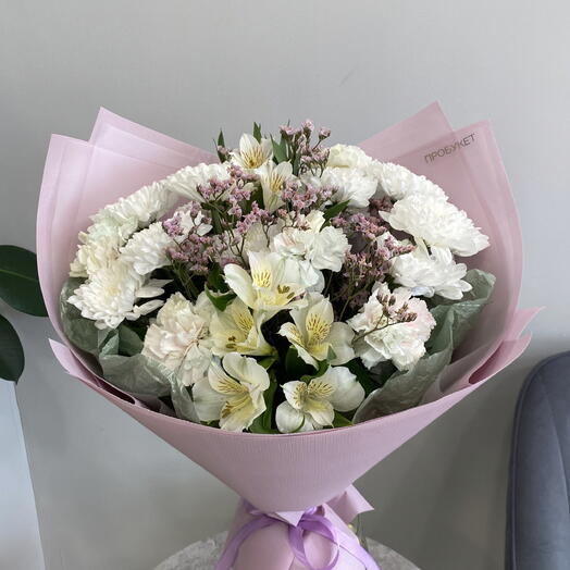 Лиловый букетик из стойких цветов💜