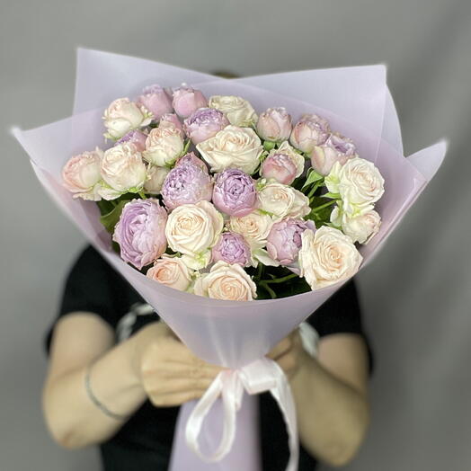 Букет микс из кустовых роз