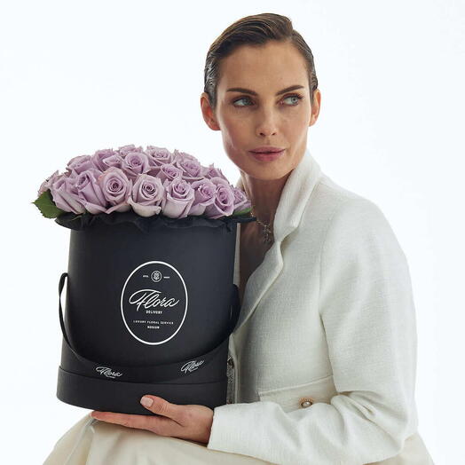 Hatbox Grand "Roses Purple" BLVCK