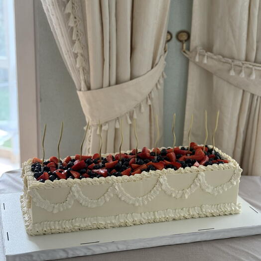 Длинный Свадебный торт Long Cake