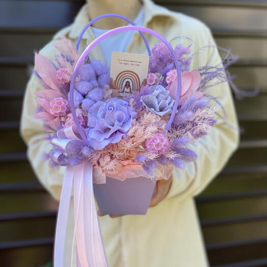 Лавандовая мечта из сухоцветов🪻💜