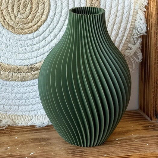 Ваза для сухоцветов интерьерная декоративная в виде закрученной спирали