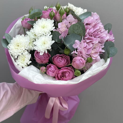 Букет малиновый бархат 🌸