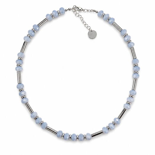 Бусы Metal Crystals Blue