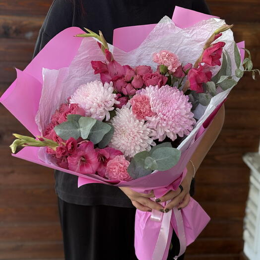 Букет с хризантемой🌸