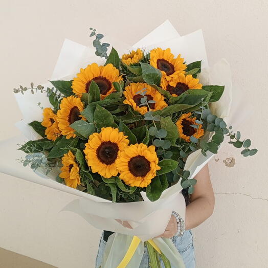 Солнечный букет из подсолнухов🌼