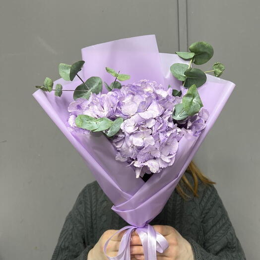 Сиреневая Гортензия с Эвкалиптом 💜
