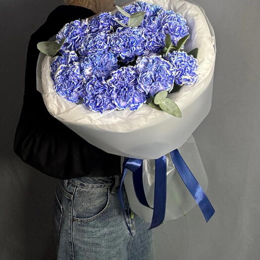 Букет из 21 диантуса